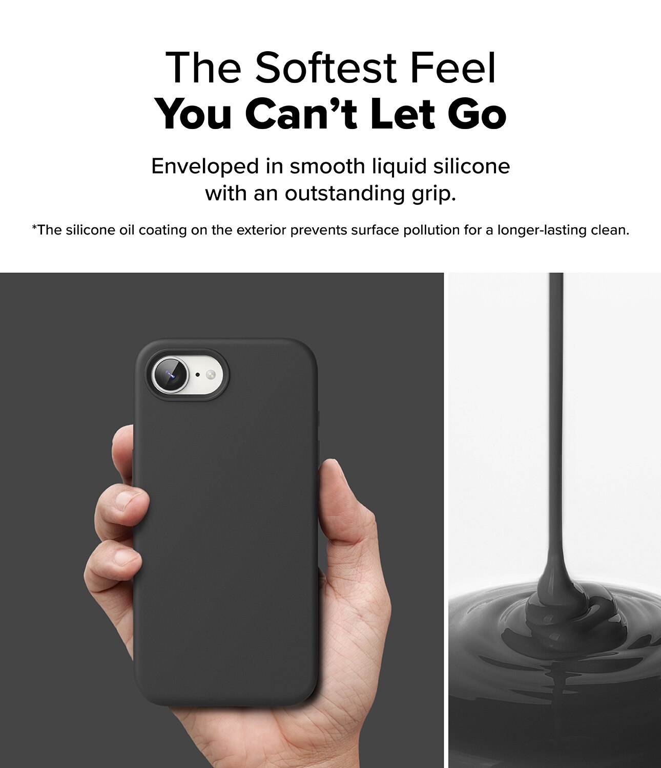 Silicone Magnetic Funda iPhone 16e Black