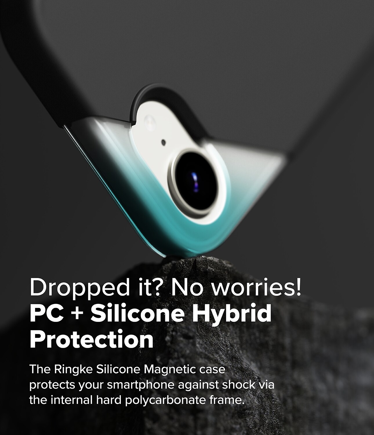 Silicone Magnetic Funda iPhone 16e Black