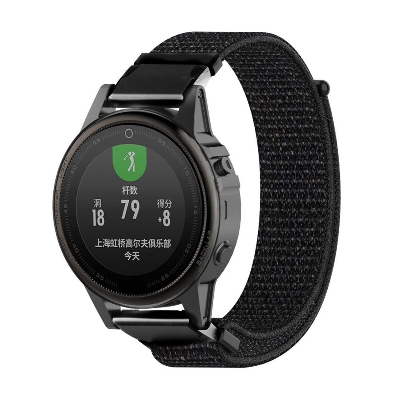 Correa de nailon Garmin Approach S70 42mm Negro