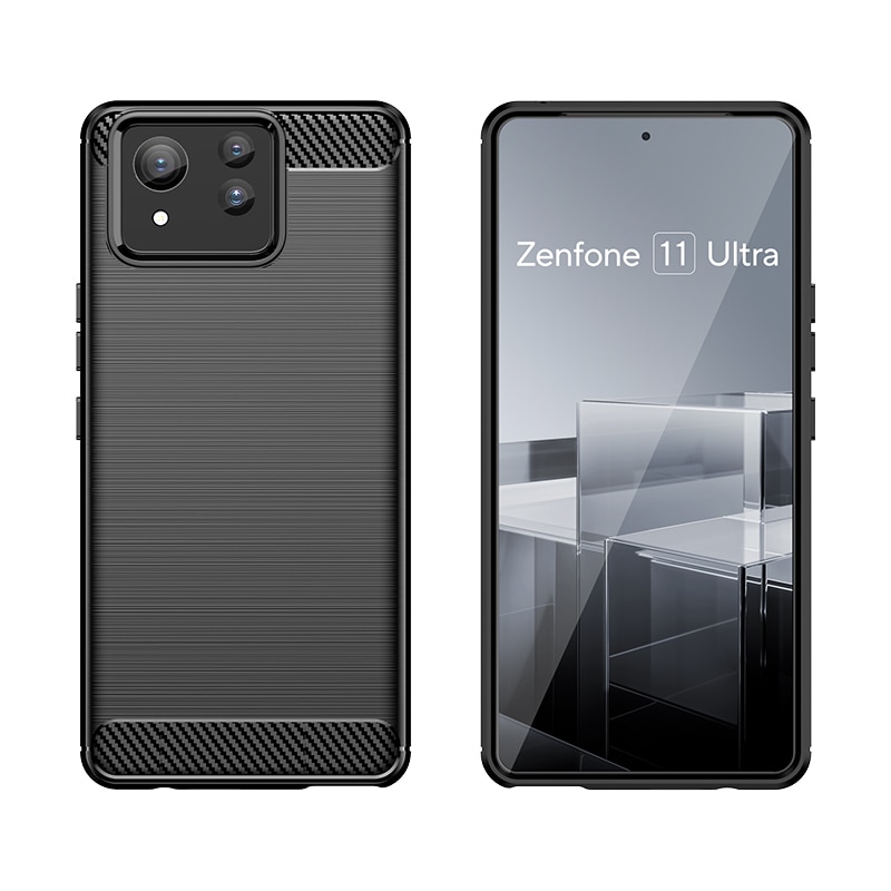 Funda TPU Brushed Asus Zenfone 11 Ultra Black