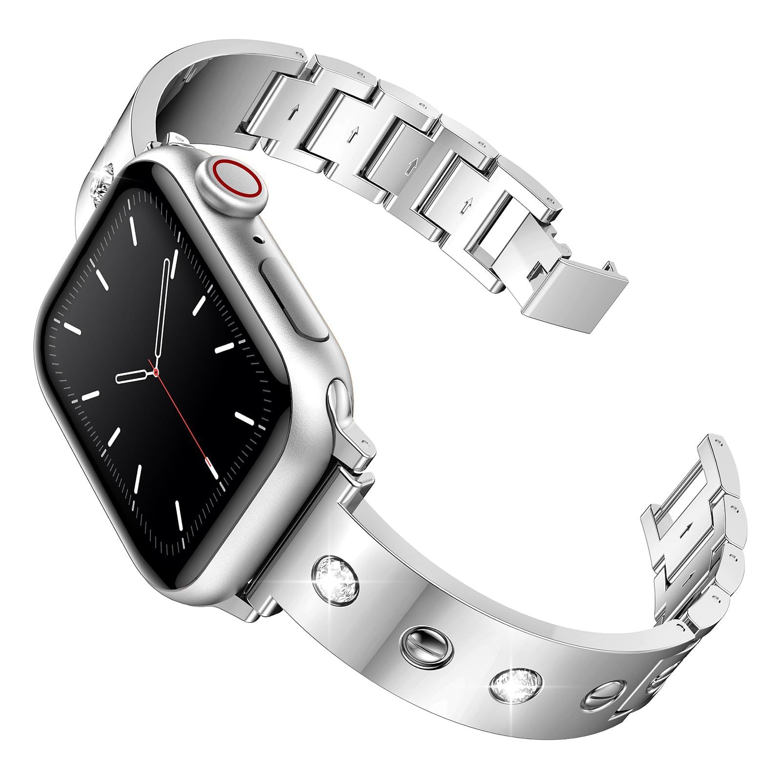 Correa Bangle Diamond Apple Watch SE 40mm, plata