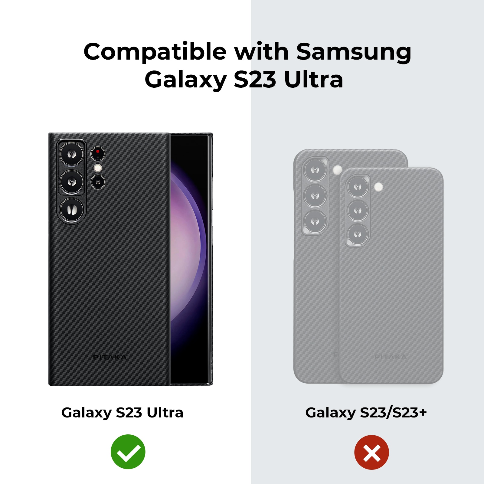 Funda MagEZ 3 Samsung Galaxy S23 Ultra Black/Grey