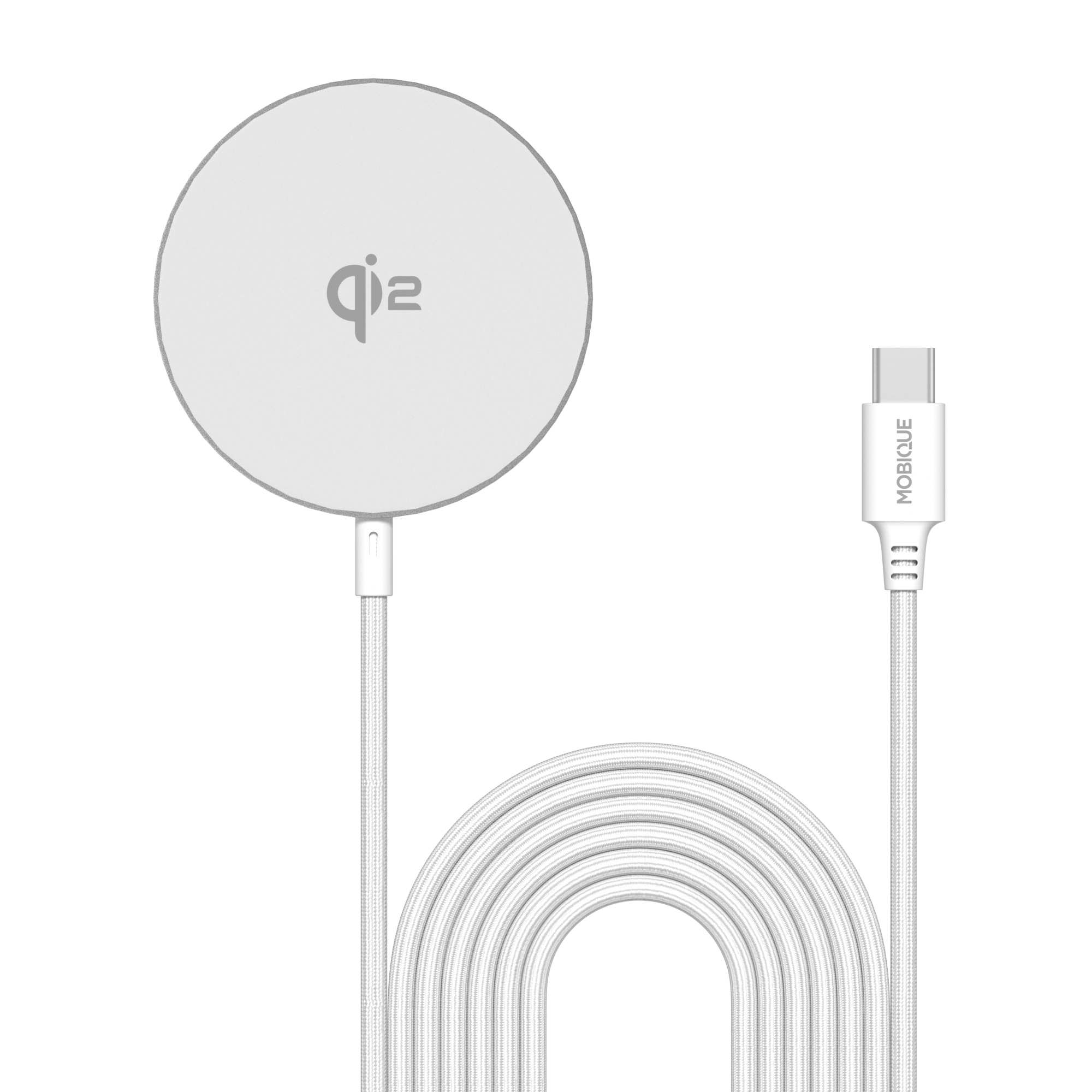 Apple iPhone 14 Pro Qi2 Cargador Inalámbrico Magnético 15W blanco