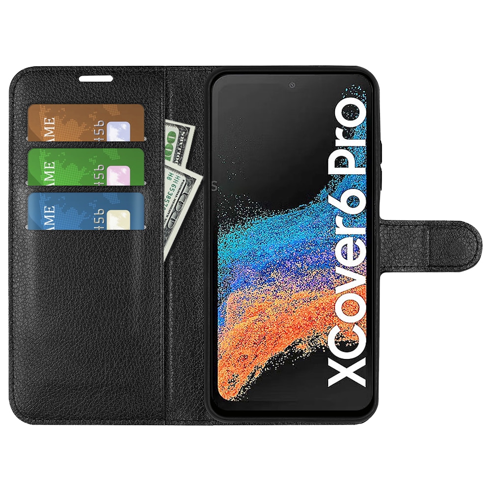 Funda cartera Samsung Galaxy Xcover 6 Pro Negro