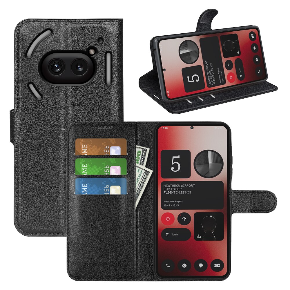 Funda cartera Nothing Phone 2a Negro