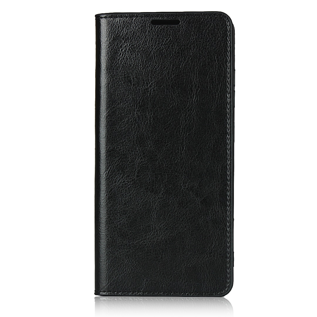 Funda cartera de cuero genuino Samsung Galaxy S20 FE Negro