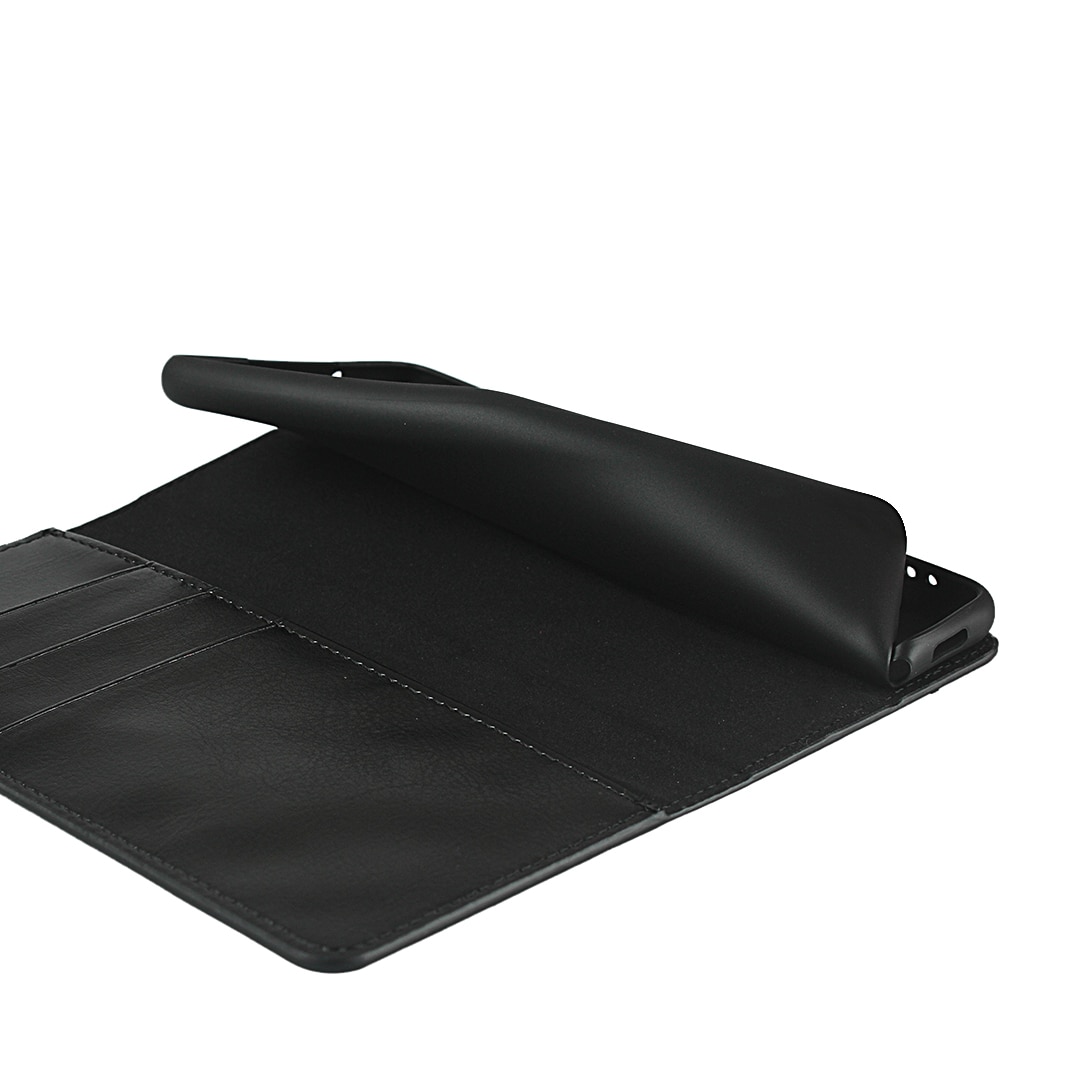 Funda cartera de cuero genuino Samsung Galaxy S20 FE Negro