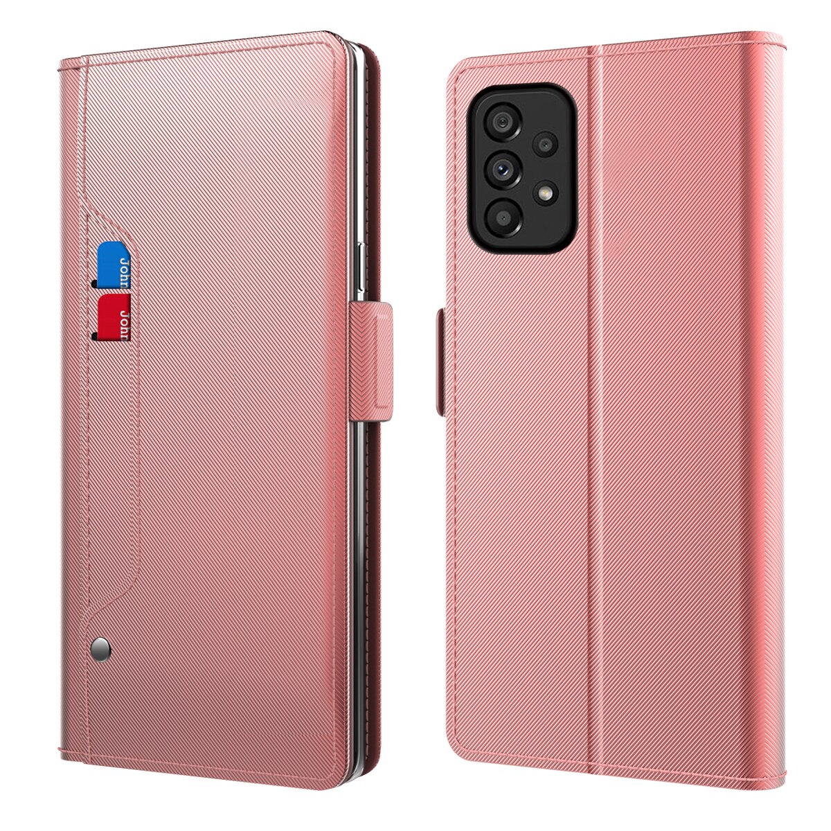 Funda con solapa Espejo Samsung Galaxy A53 Pink Gold