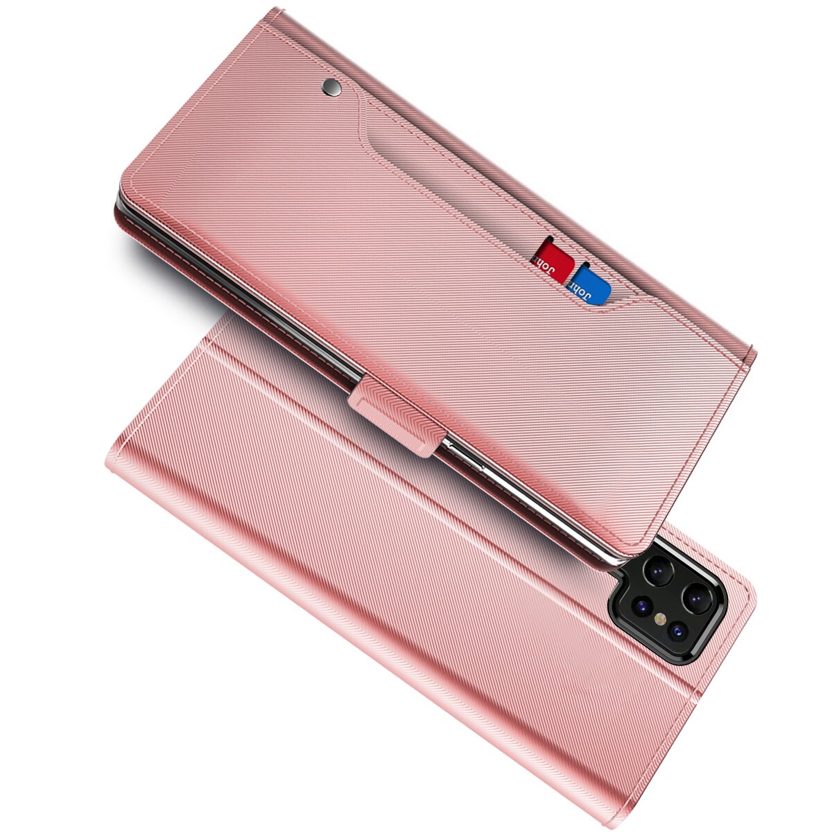 Funda con solapa Espejo Samsung Galaxy S22 Ultra Pink Gold