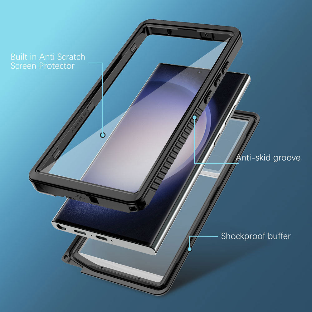 Funda MX Waterproof Samsung Galaxy S23 Ultra Black