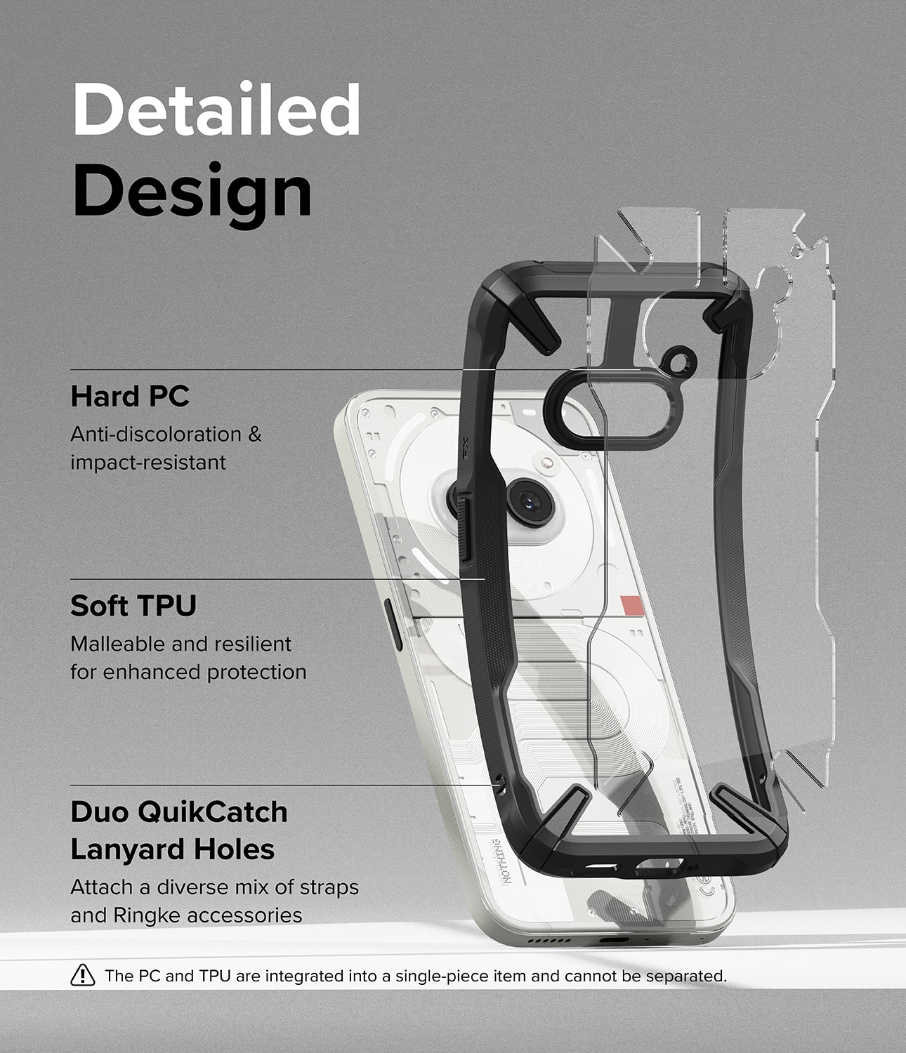 Funda Fusion X Nothing Phone 2a Negro