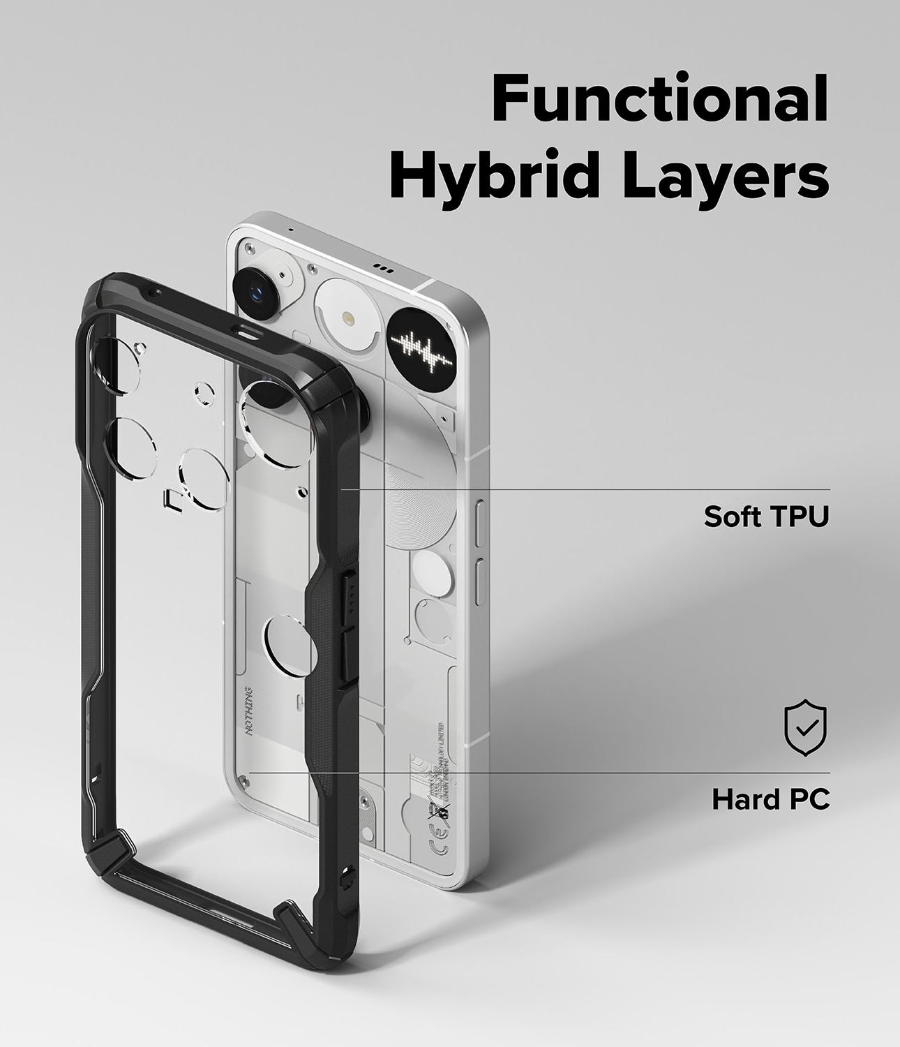 Funda Fusion X Nothing Phone 3 Negro