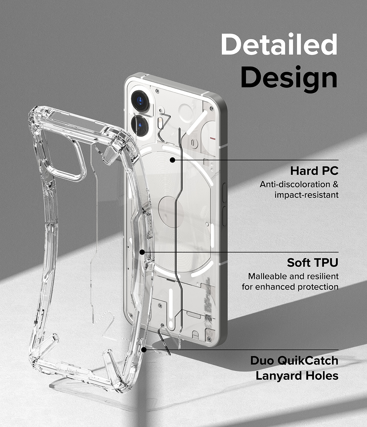 Funda Fusion X Nothing Phone 2 Transparente