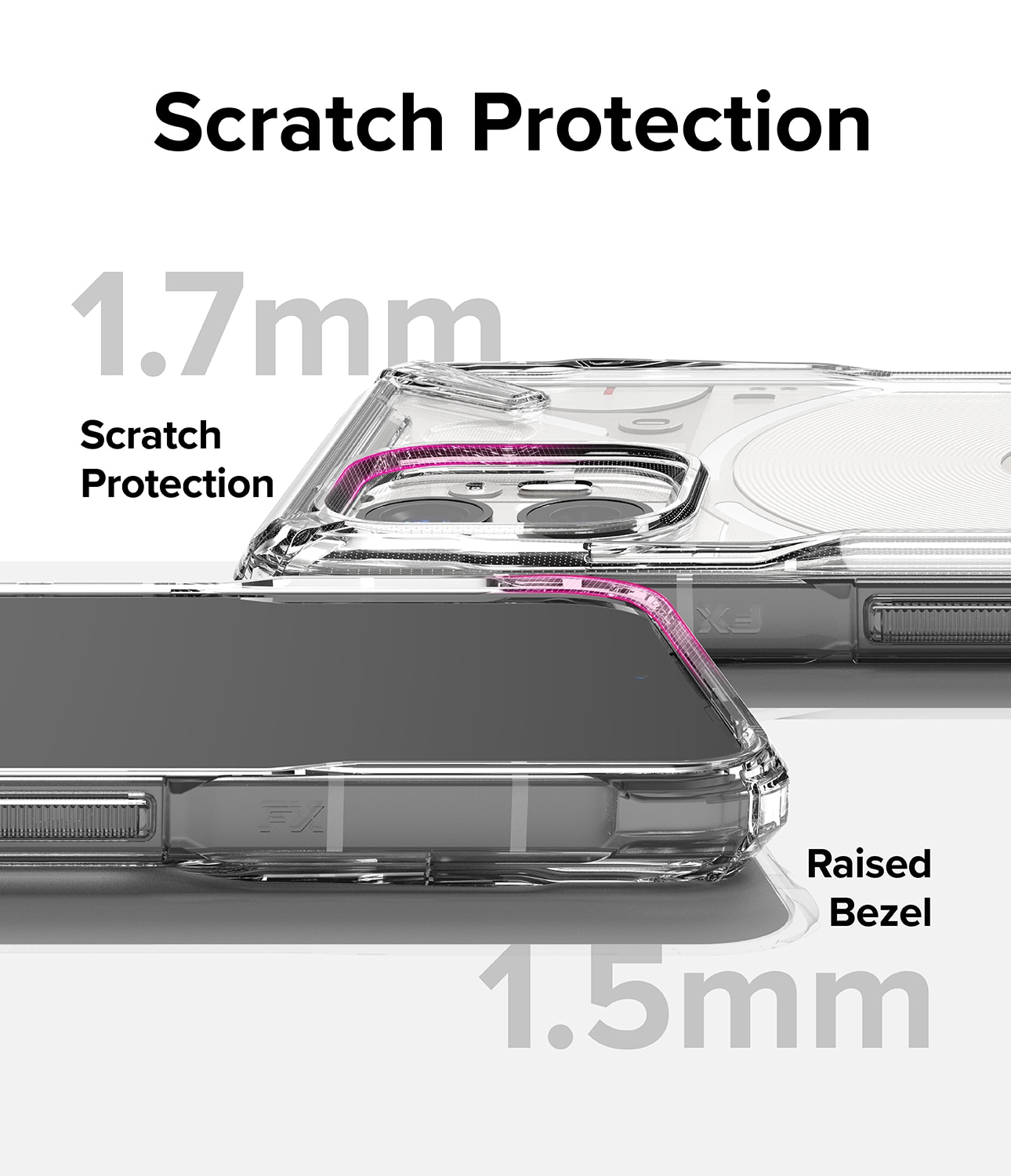 Funda Fusion X Nothing Phone 2 Transparente