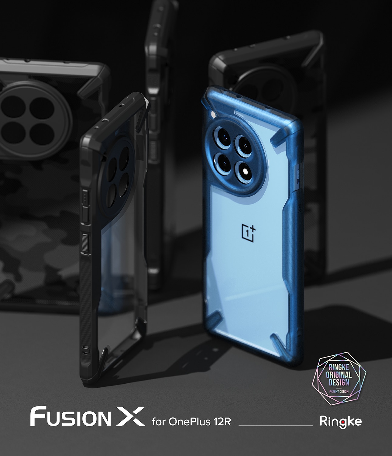 Funda Fusion X OnePlus 12R negro