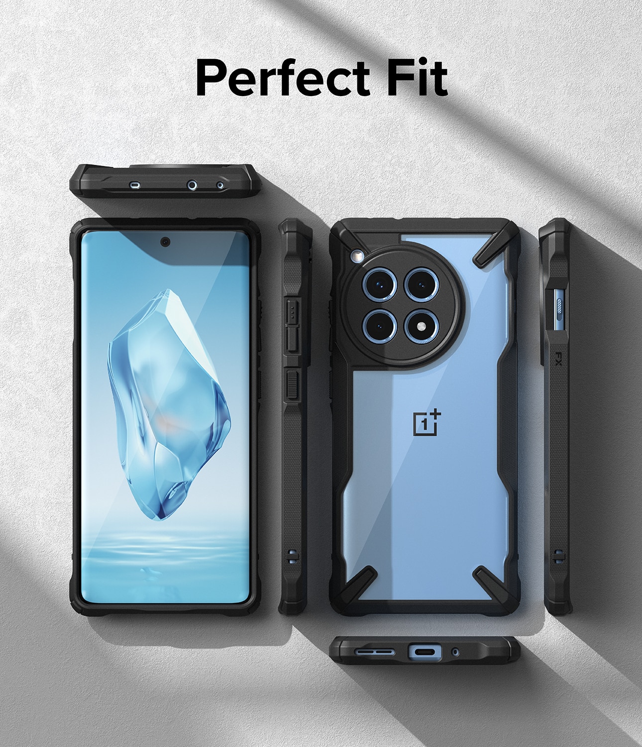 Funda Fusion X OnePlus 12R negro