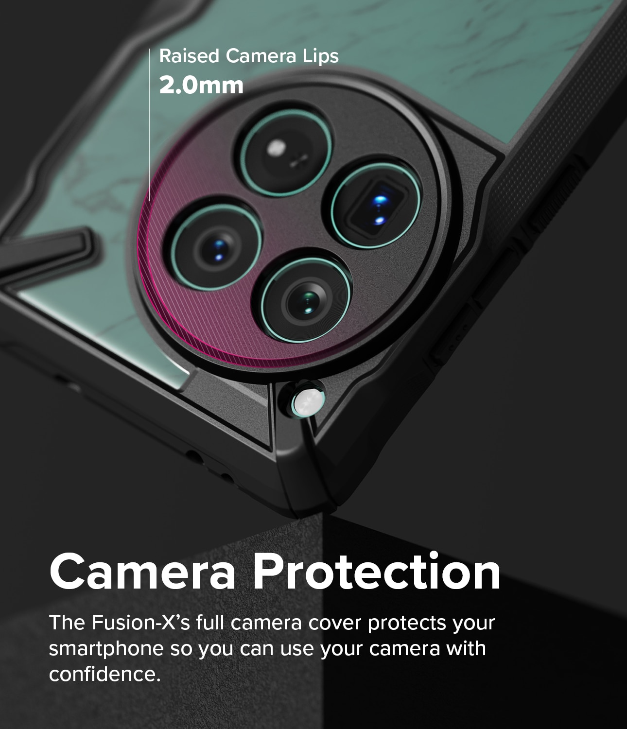 Funda Fusion X OnePlus 12 negro