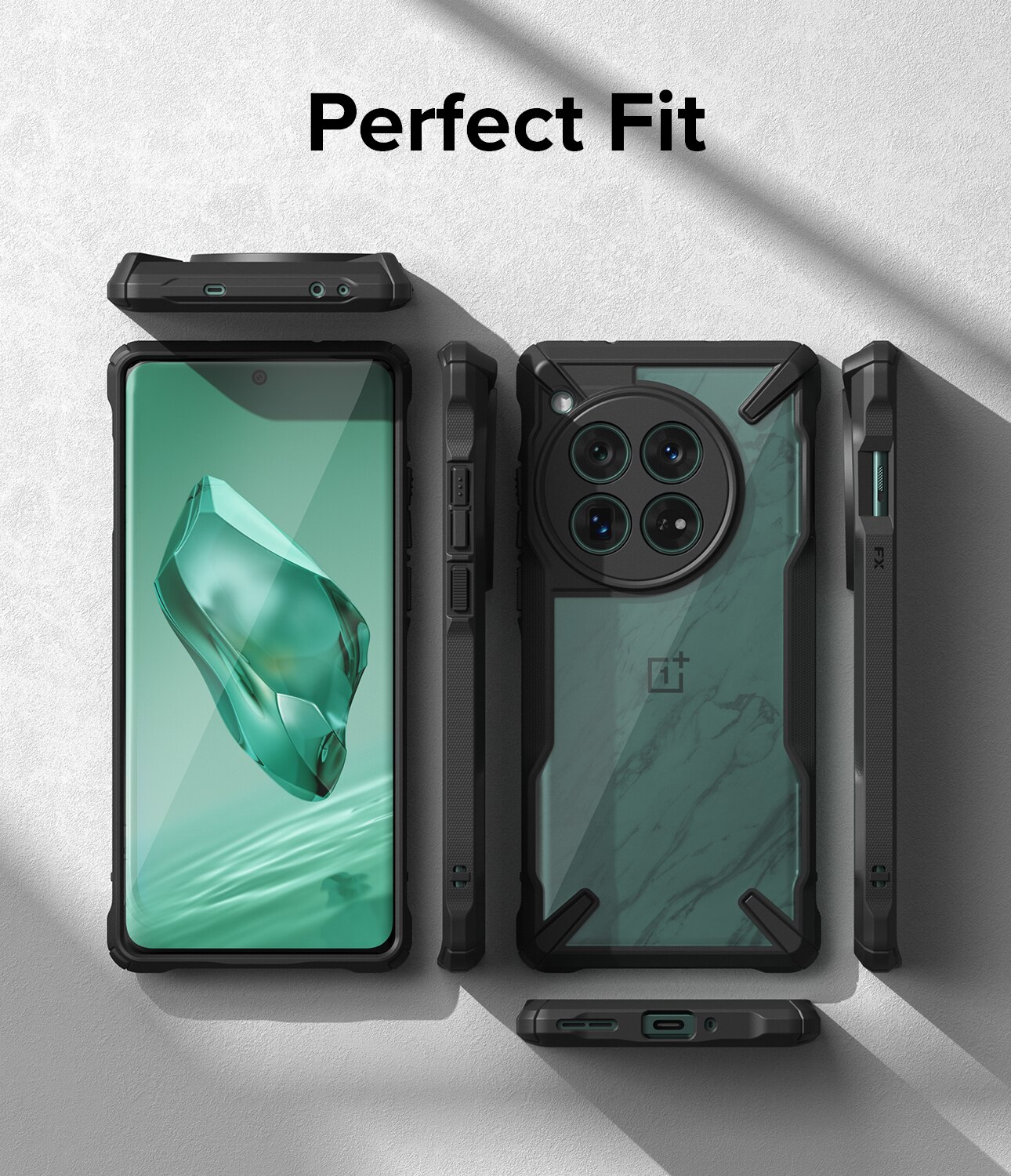 Funda Fusion X OnePlus 12 negro