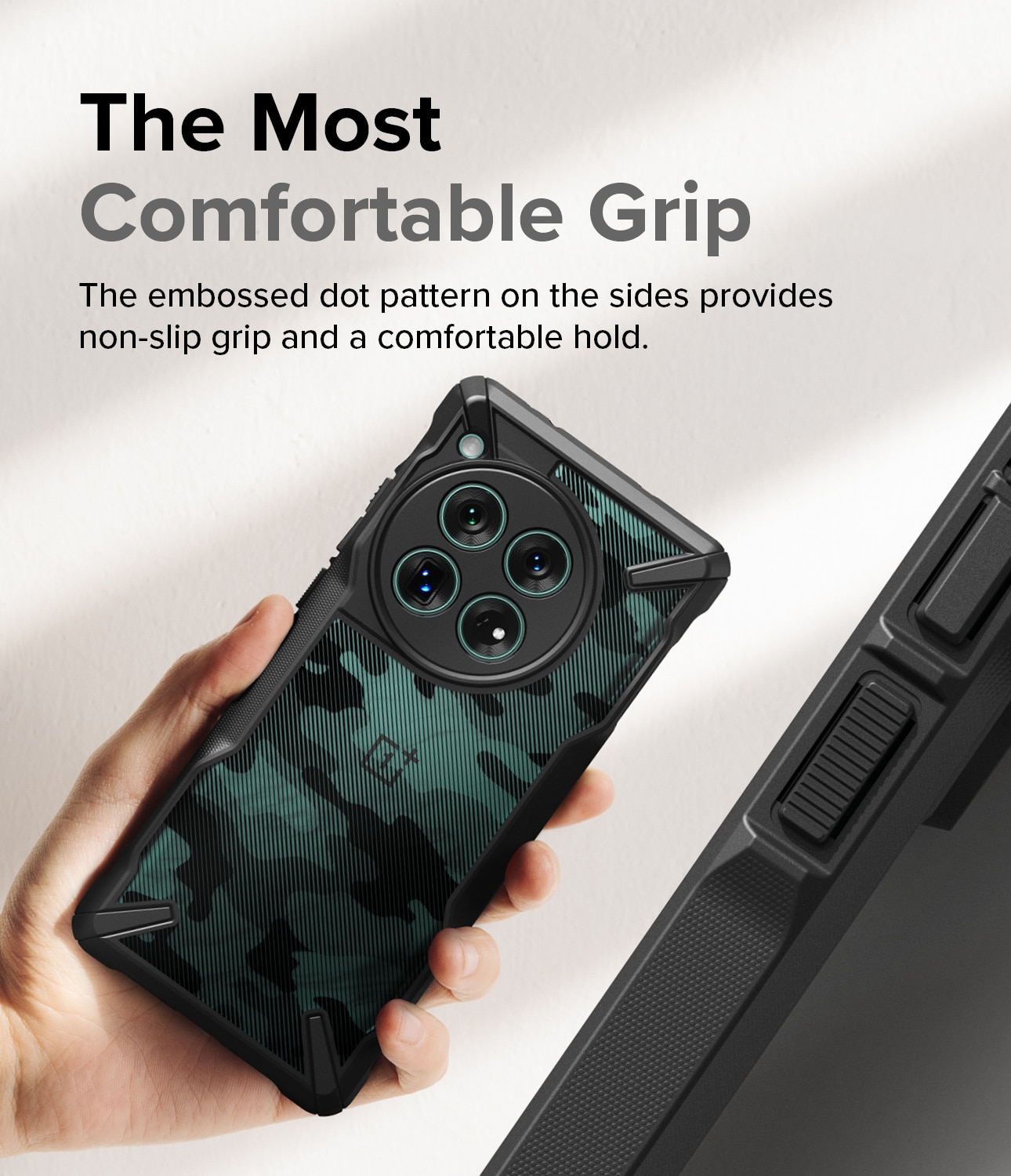 Funda Fusion X  OnePlus 12 Camo Black