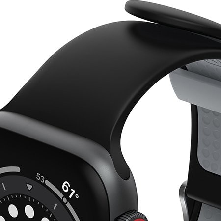 Band Apple Watch 45mm Series 9 black/grey (Pavement)