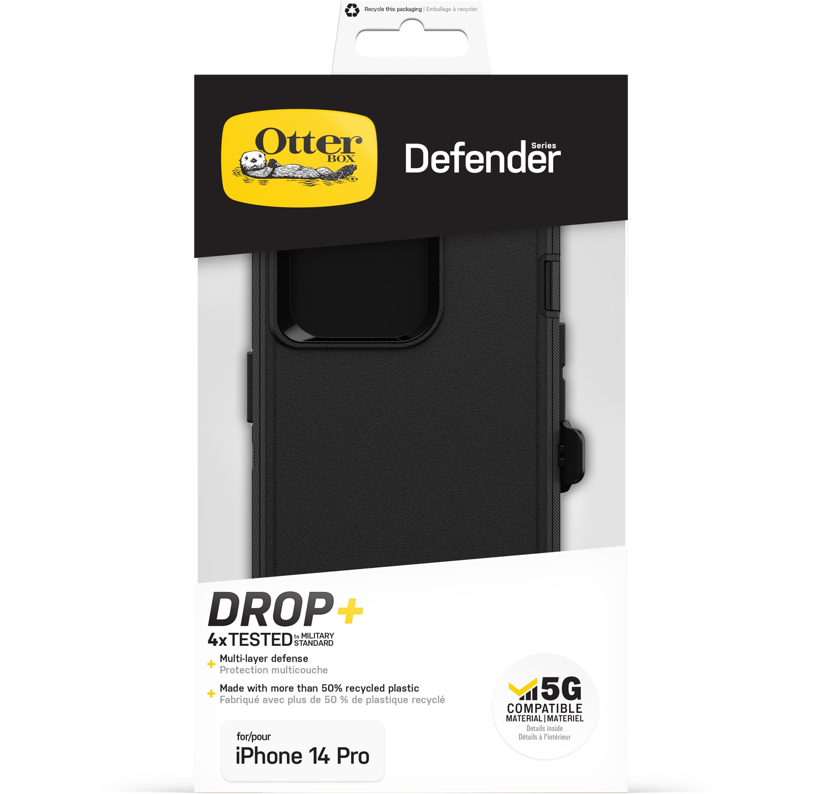 Funda Defender iPhone 14 Pro Black