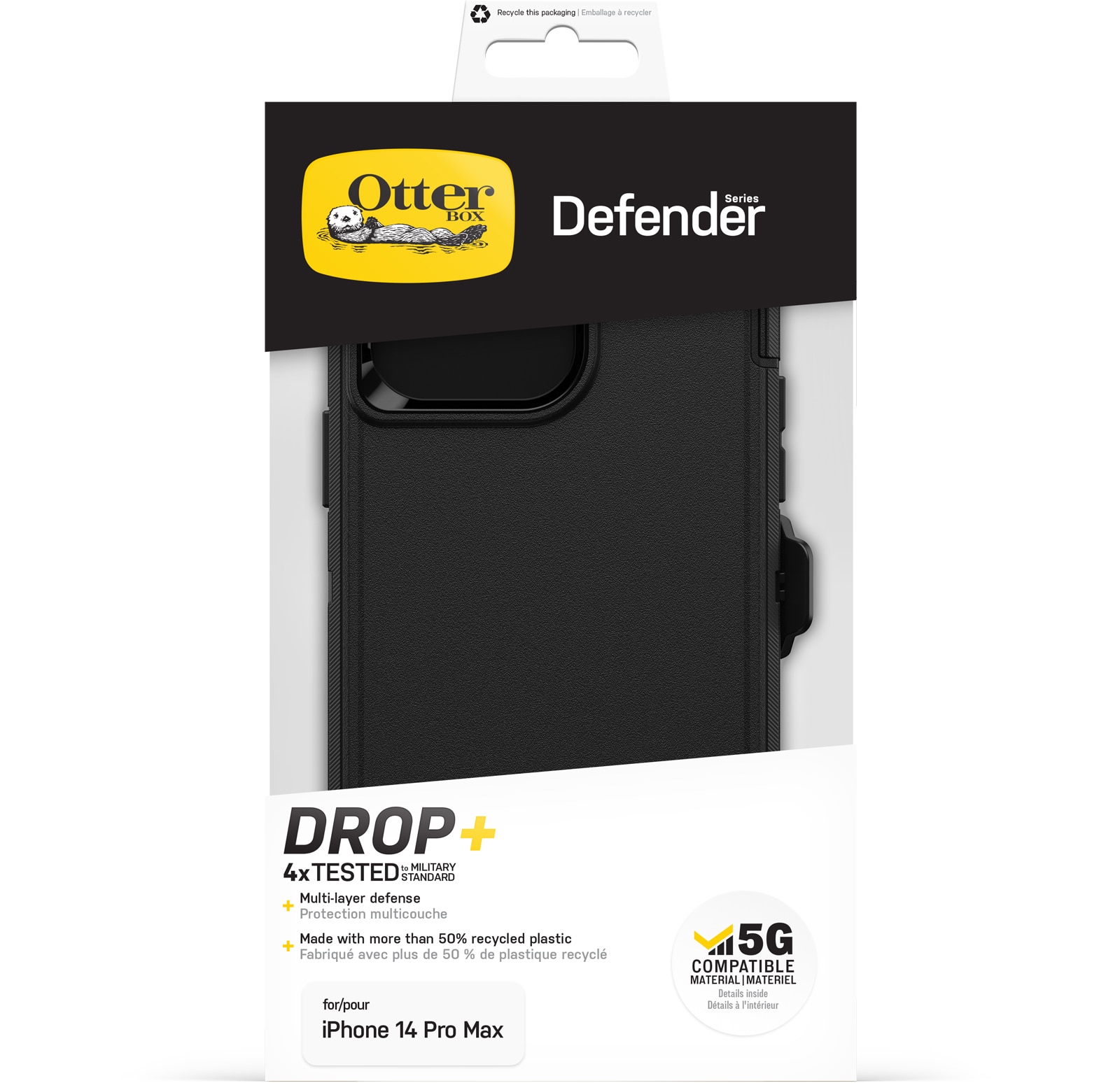 Funda Defender iPhone 14 Pro Max Black