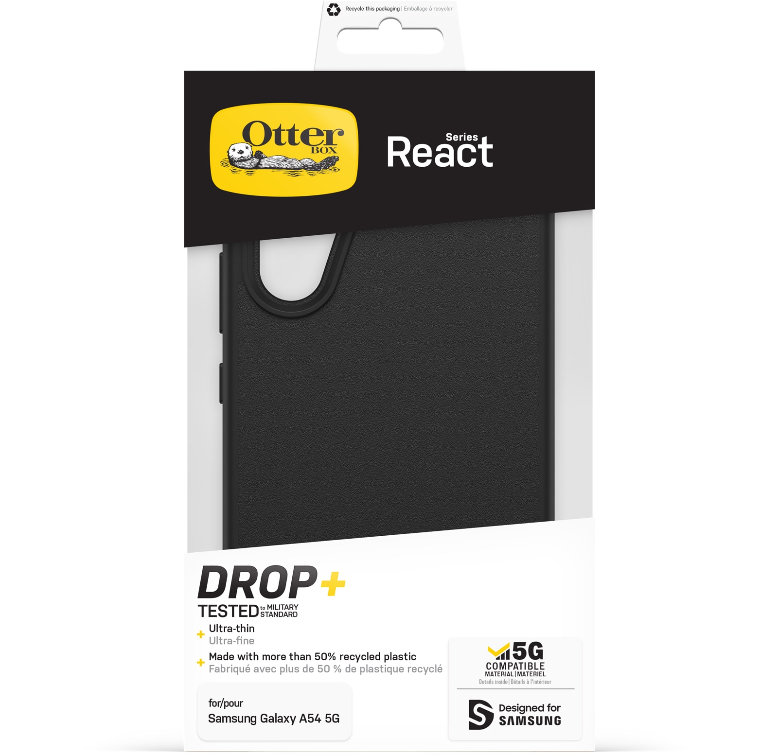 Funda React Samsung Galaxy A54 Negro