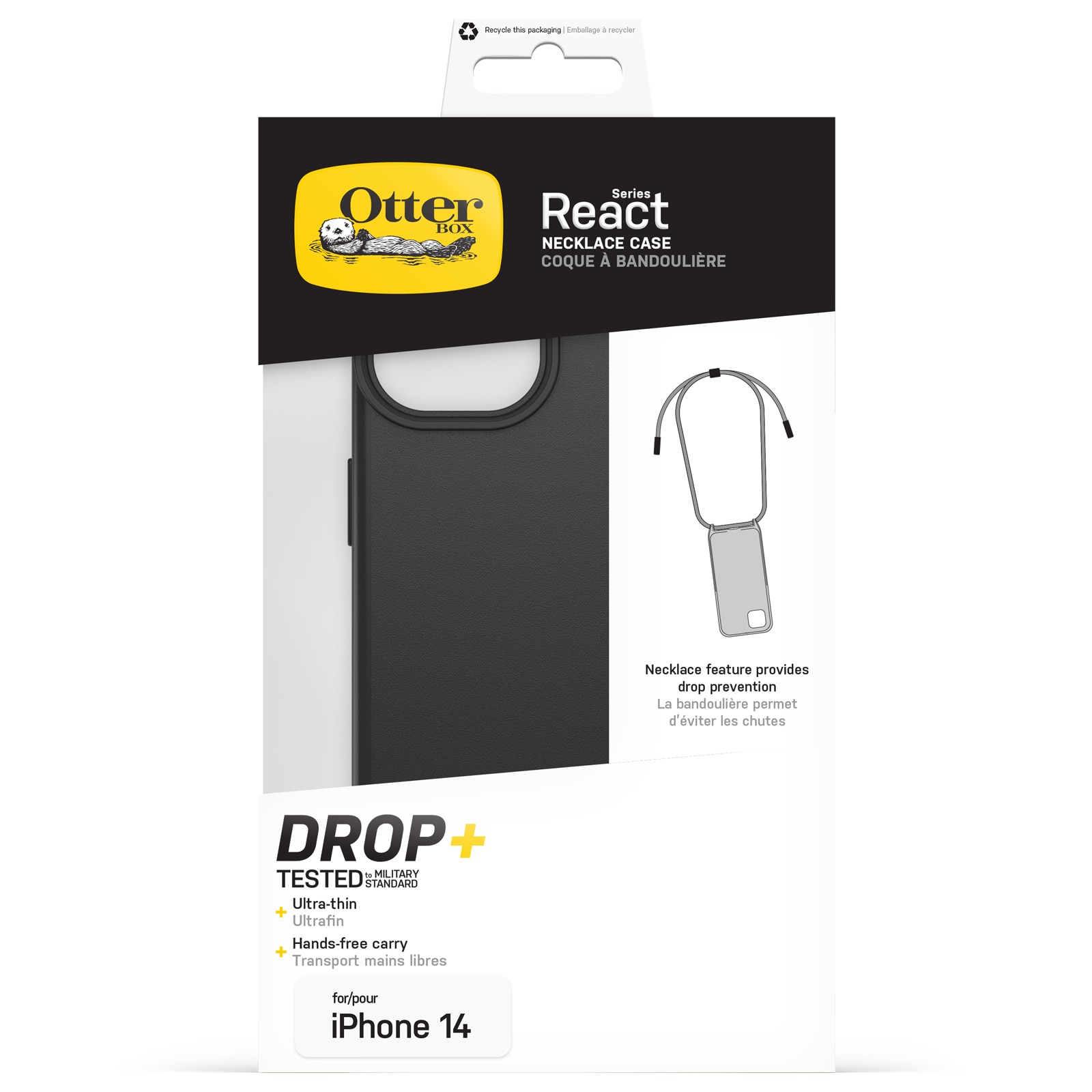 Funda React Necklace MagSafe iPhone 13 negro