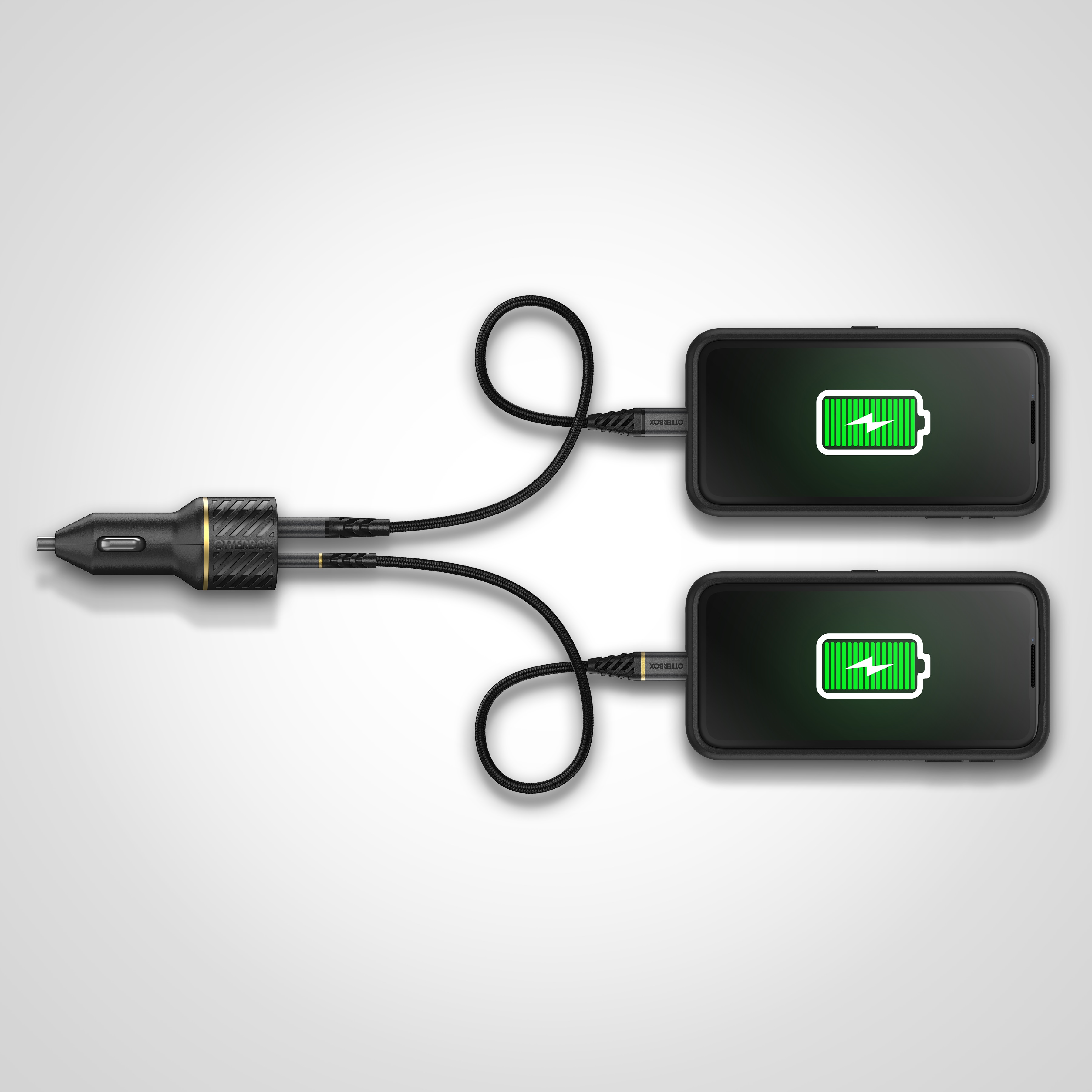 Car Charger 30W USB-C + USB-A 12 - 24 V negro