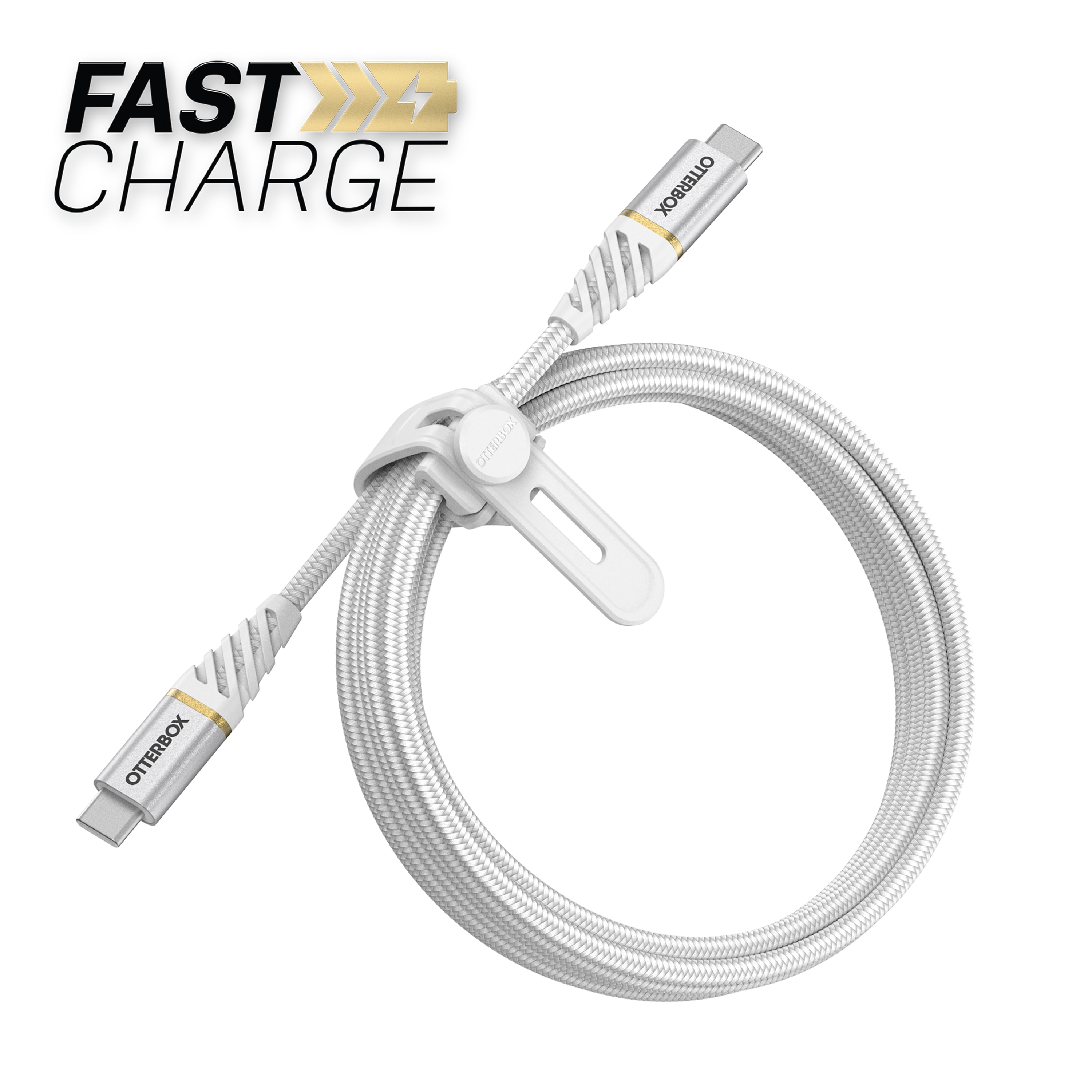 Premium Cable USB-C a USB-C 1 metro blance