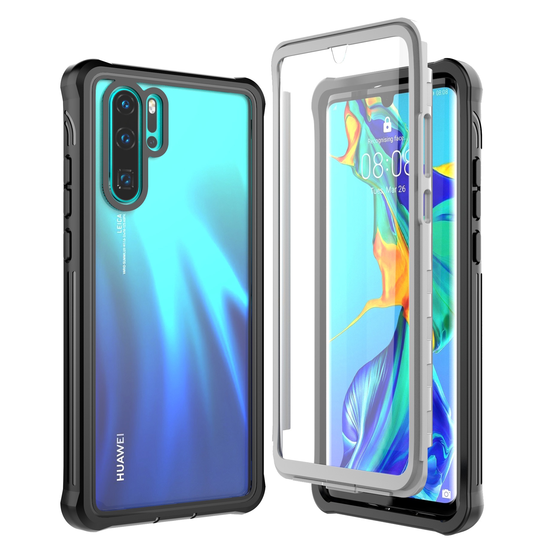 Funda Premium Full Protection Huawei P30 Pro negro - Comprar online