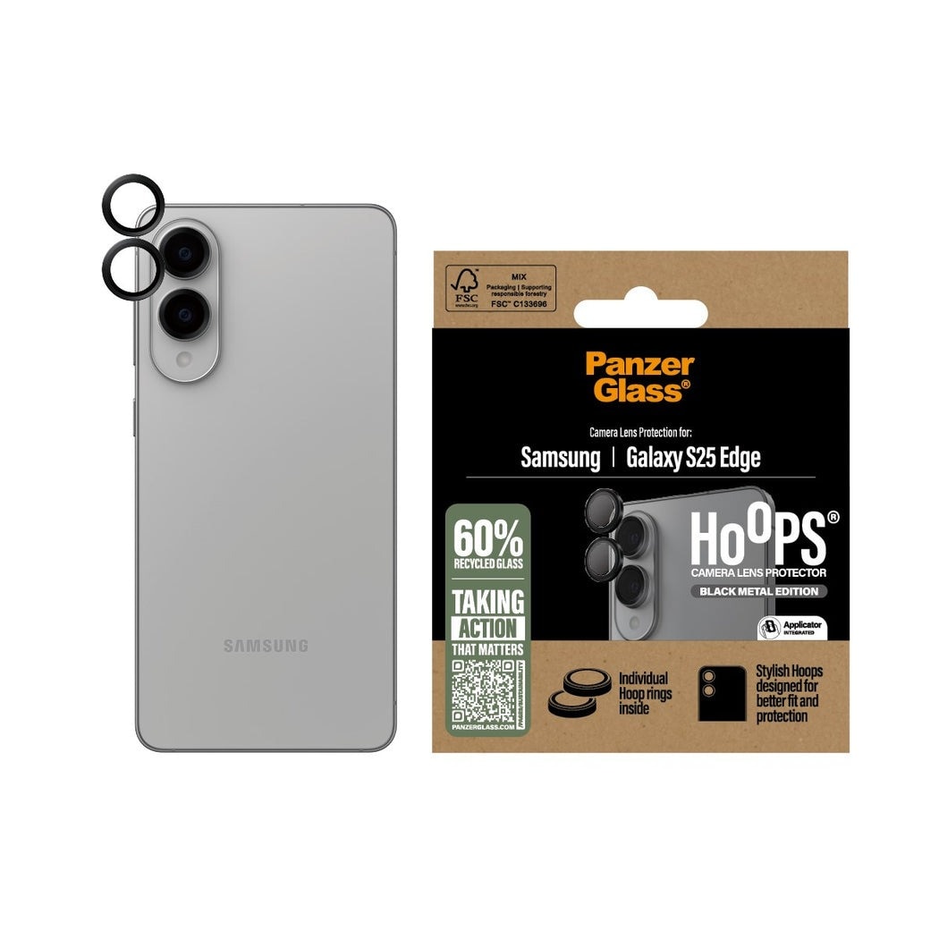 Samsung Galaxy S25 Edge Hoops Camera Lens Protector Negro