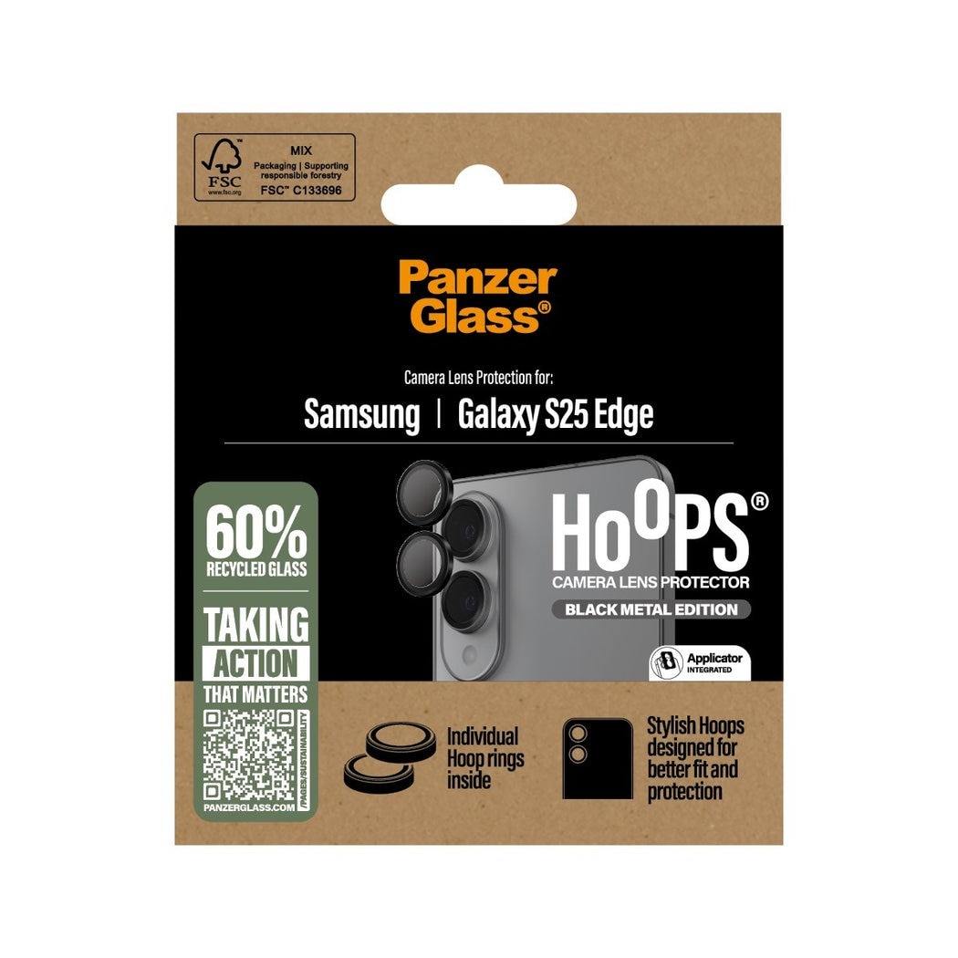 Samsung Galaxy S25 Edge Hoops Camera Lens Protector Negro