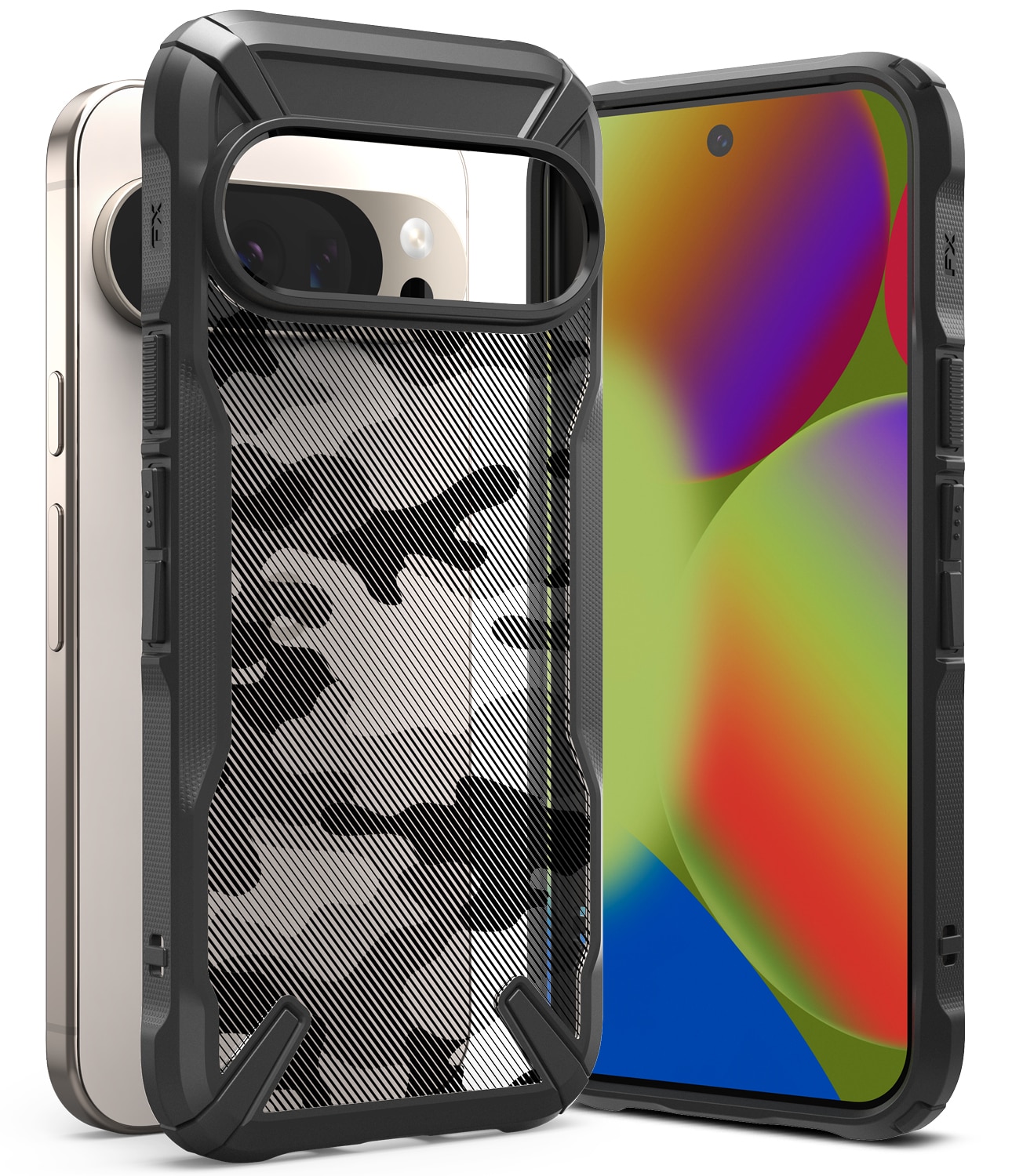 Funda Fusion X Google Pixel 10 Pro Camo Black