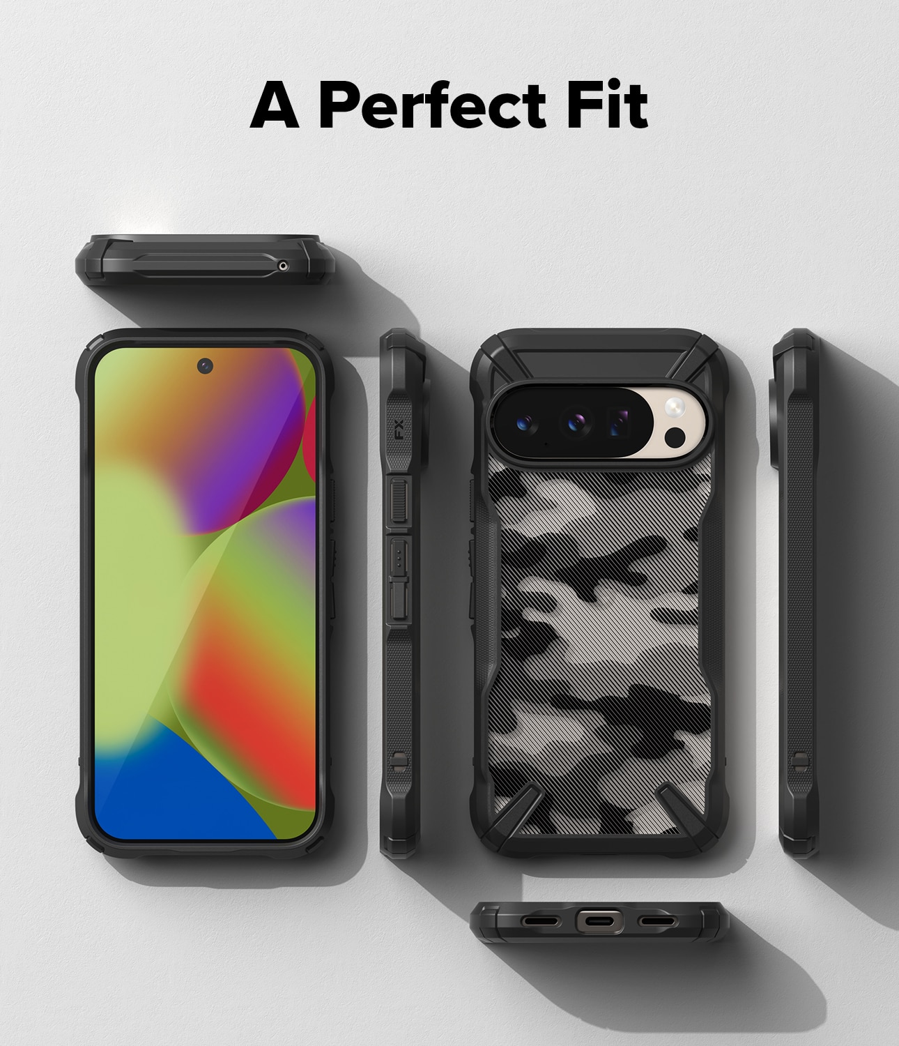 Funda Fusion X Google Pixel 10 Pro Camo Black