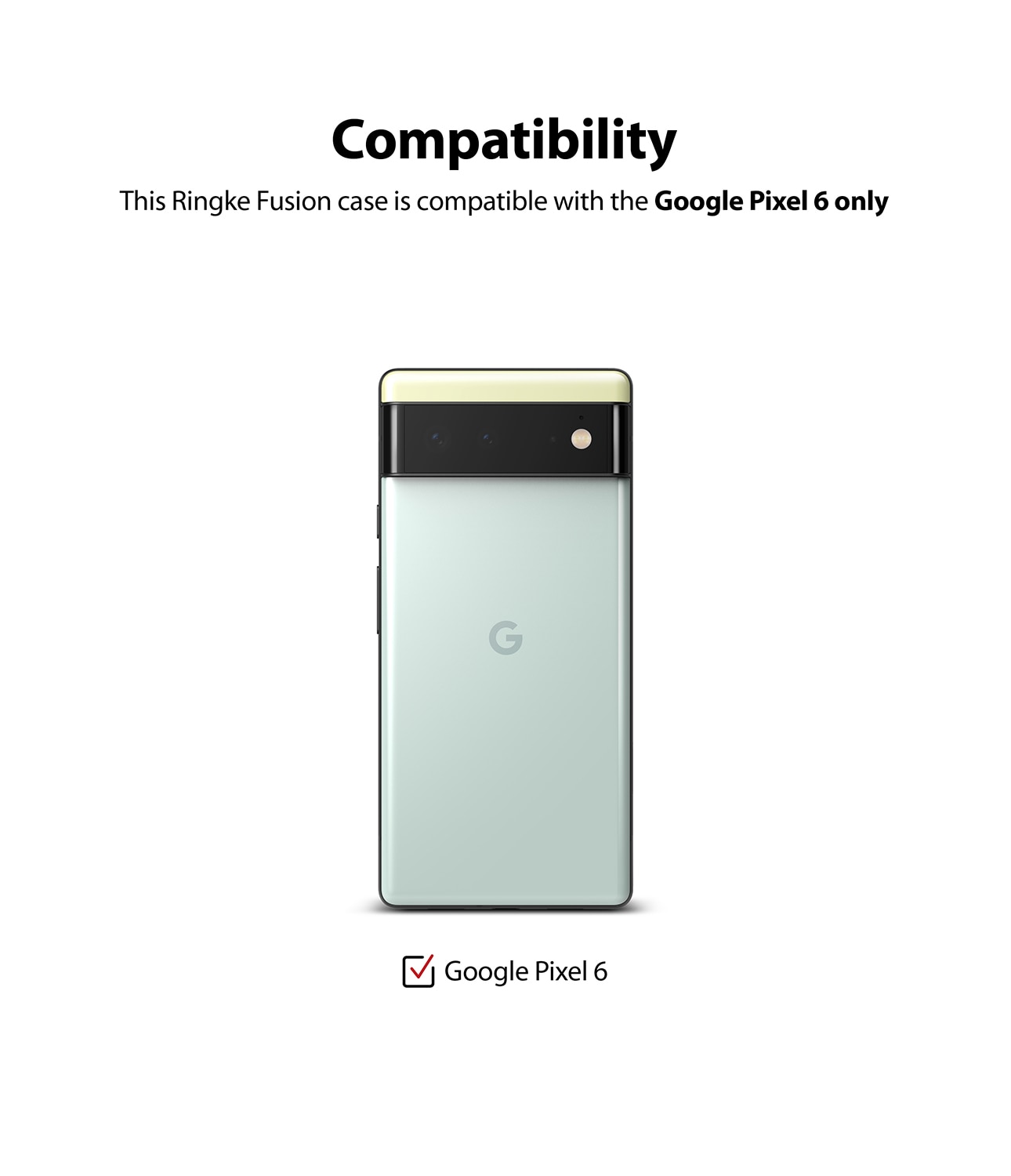 Funda Fusion Google Pixel 6 Transparente