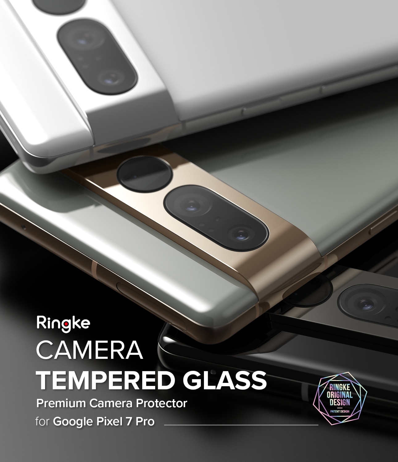 Camera Protector Glass (3-pack) Google Pixel 7 Pro Transparente