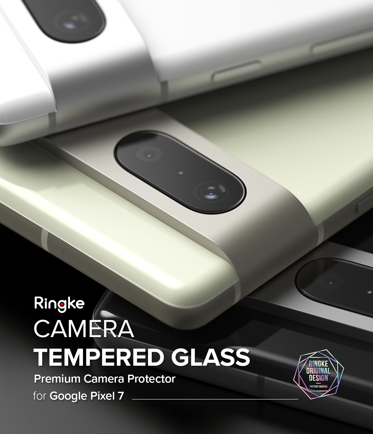 Camera Protector Glass (3-pack) Google Pixel 7 Transparente