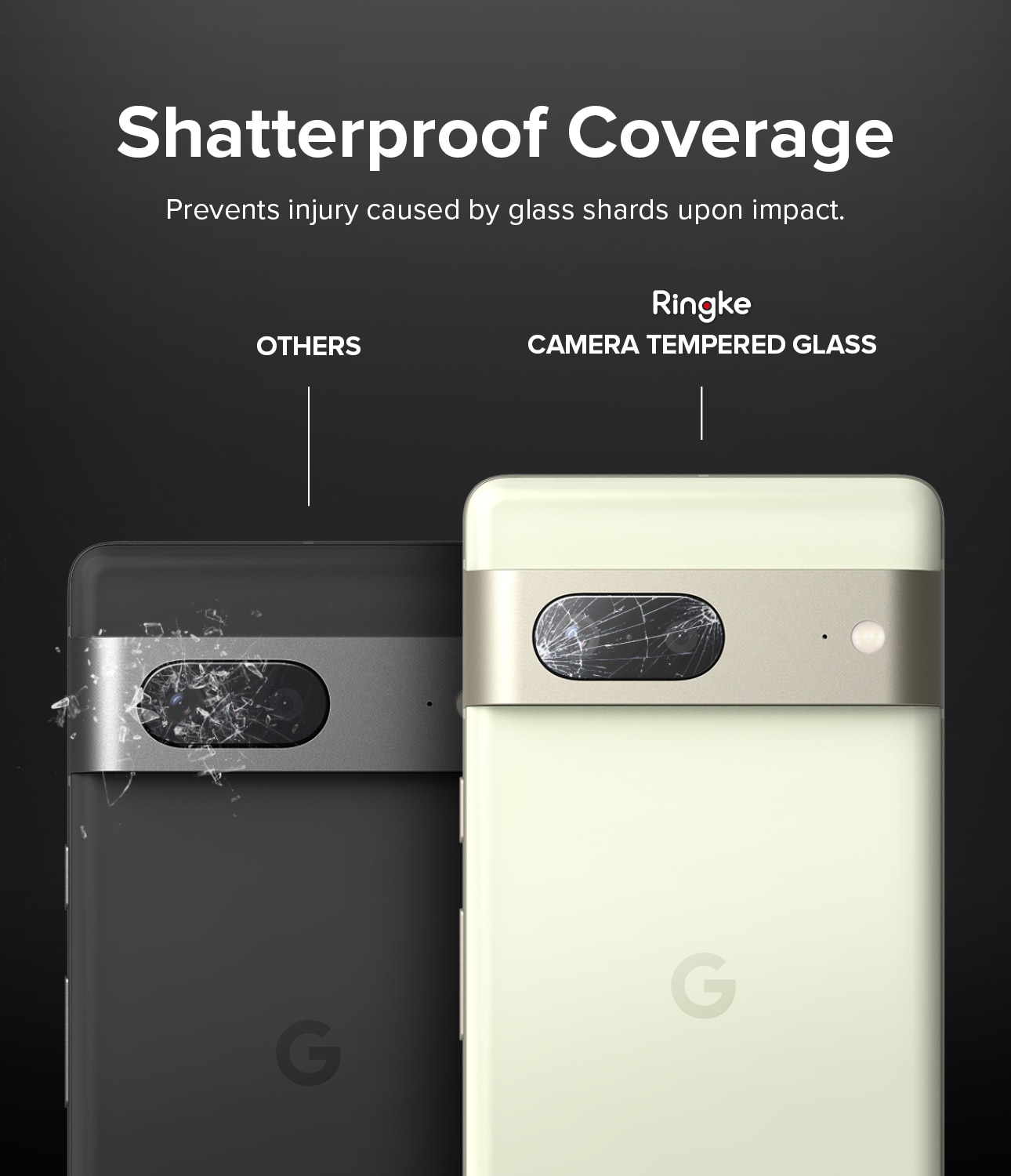 Camera Protector Glass (3-pack) Google Pixel 7 Transparente