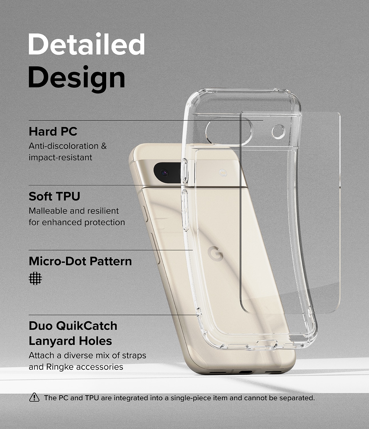 Funda Fusion Google Pixel 8a Transparente