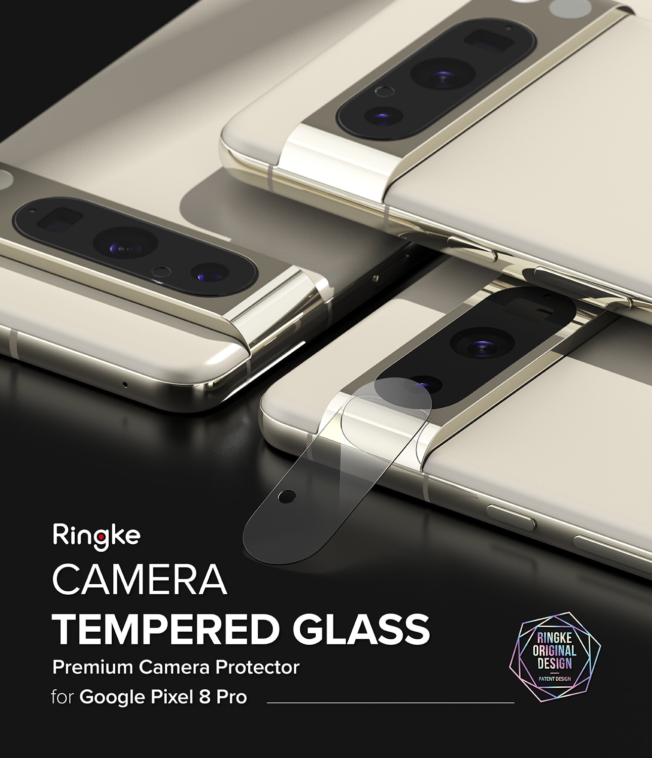 Camera Protector Glass (3-pack) Google Pixel 8 Pro Transparente