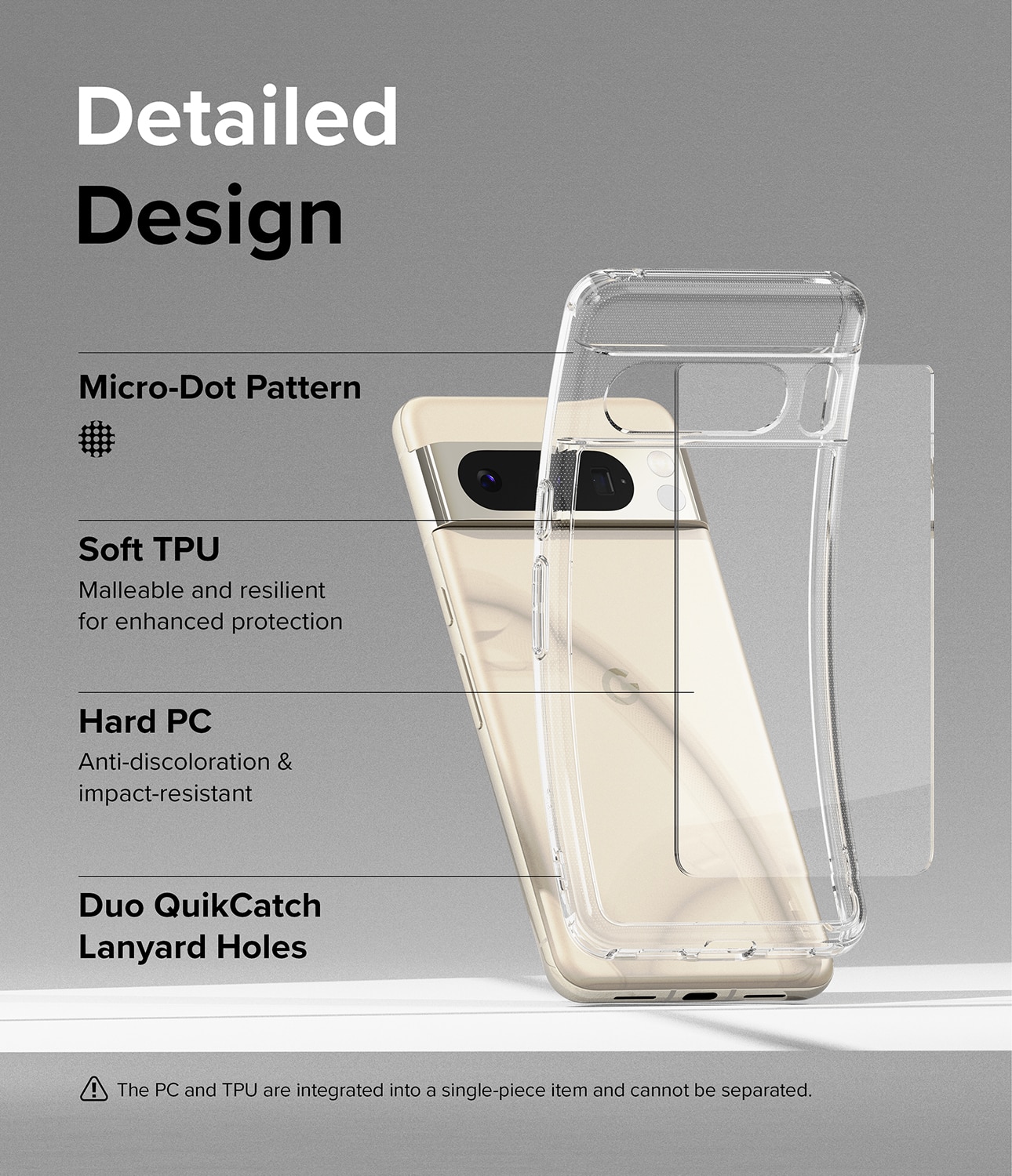 Funda Fusion Google Pixel 8 Pro Transparente