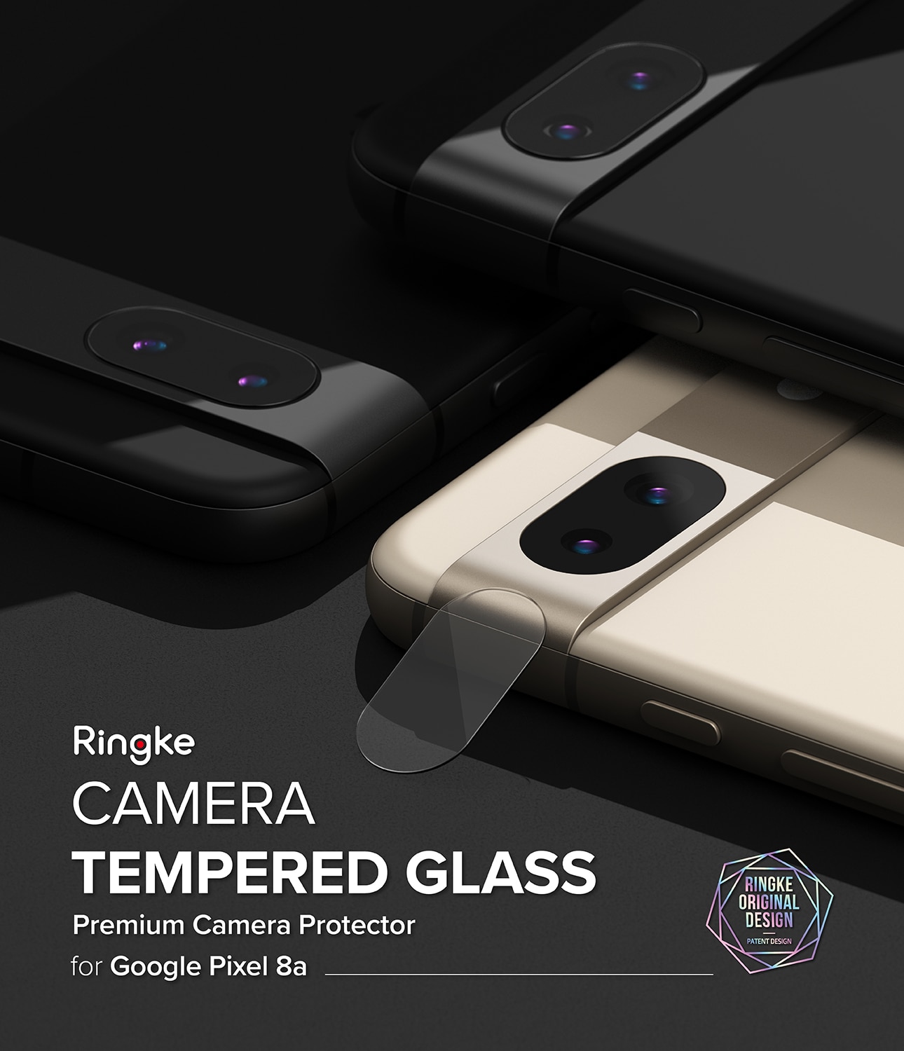 Camera Protector Glass (3-pack) Google Pixel 8a Transparente