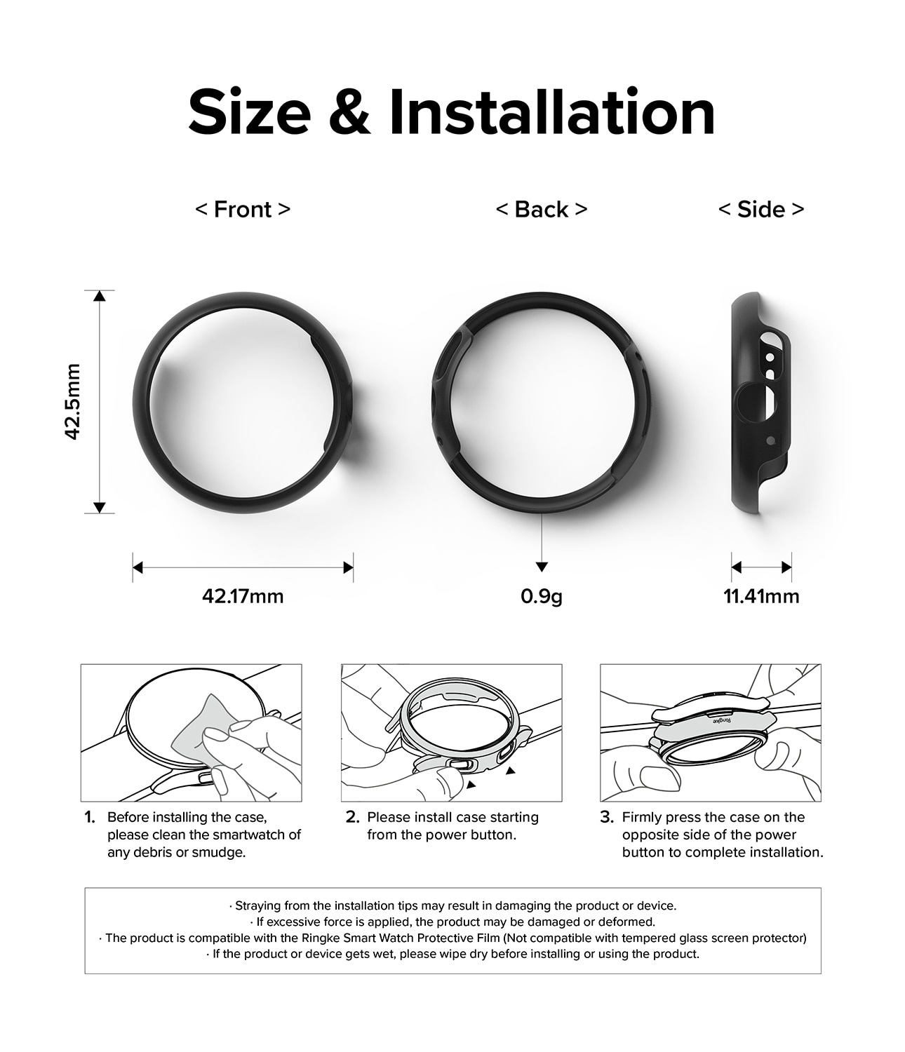 Funda Slim (2 piezas) Google Pixel Watch Multi color/patrón