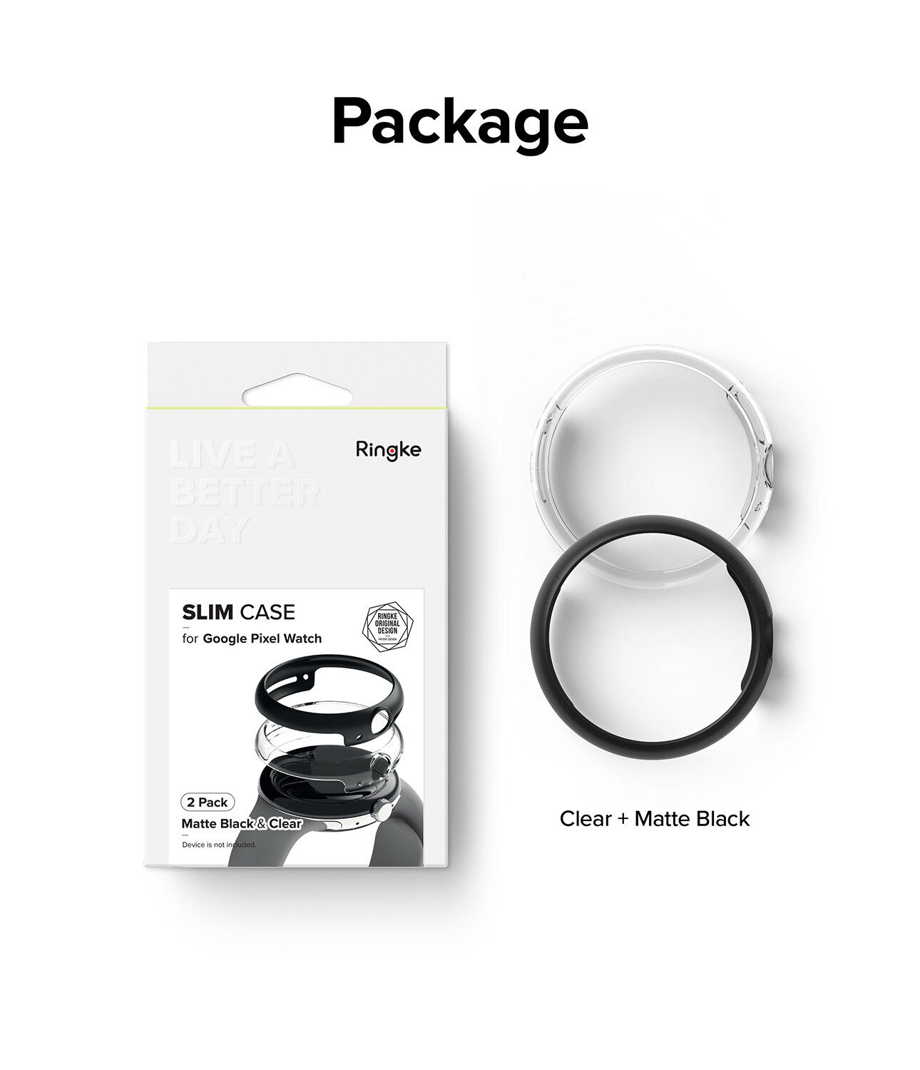 Funda Slim (2 piezas) Google Pixel Watch Multi color/patrón