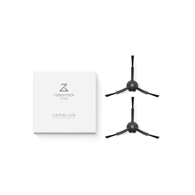 Cepillos laterales de vinilo  Roborock Q5 Pro Plus (2 piezas) negro