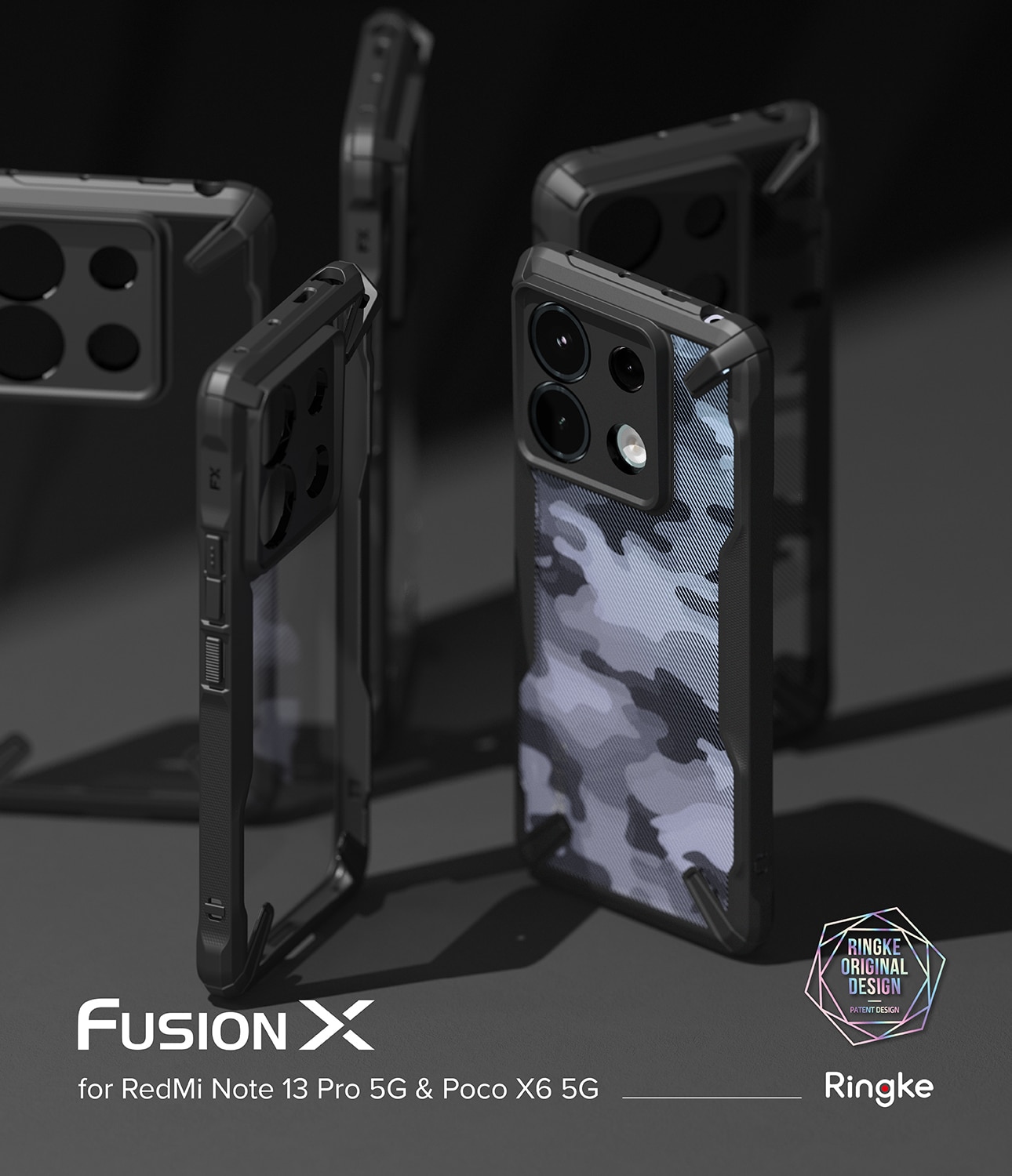 Funda Fusion X Xiaomi Redmi Note 13 Pro Negro