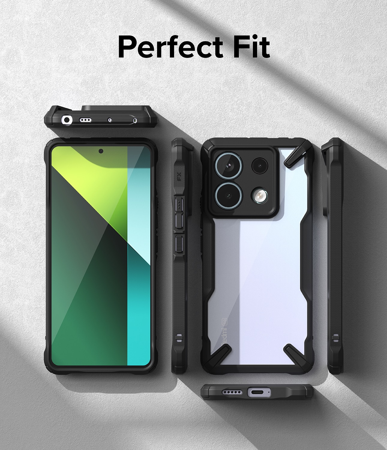 Funda Fusion X Xiaomi Redmi Note 13 Pro Negro