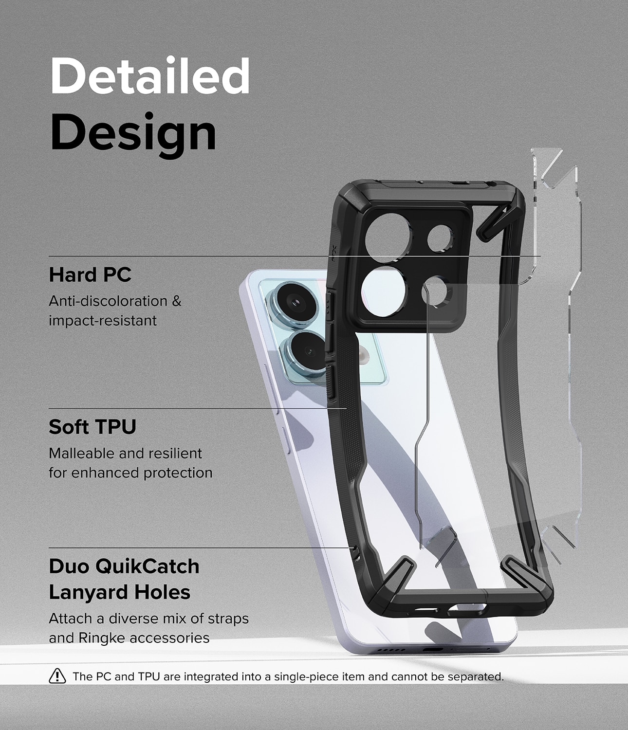 Funda Fusion X Xiaomi Redmi Note 13 Pro Negro