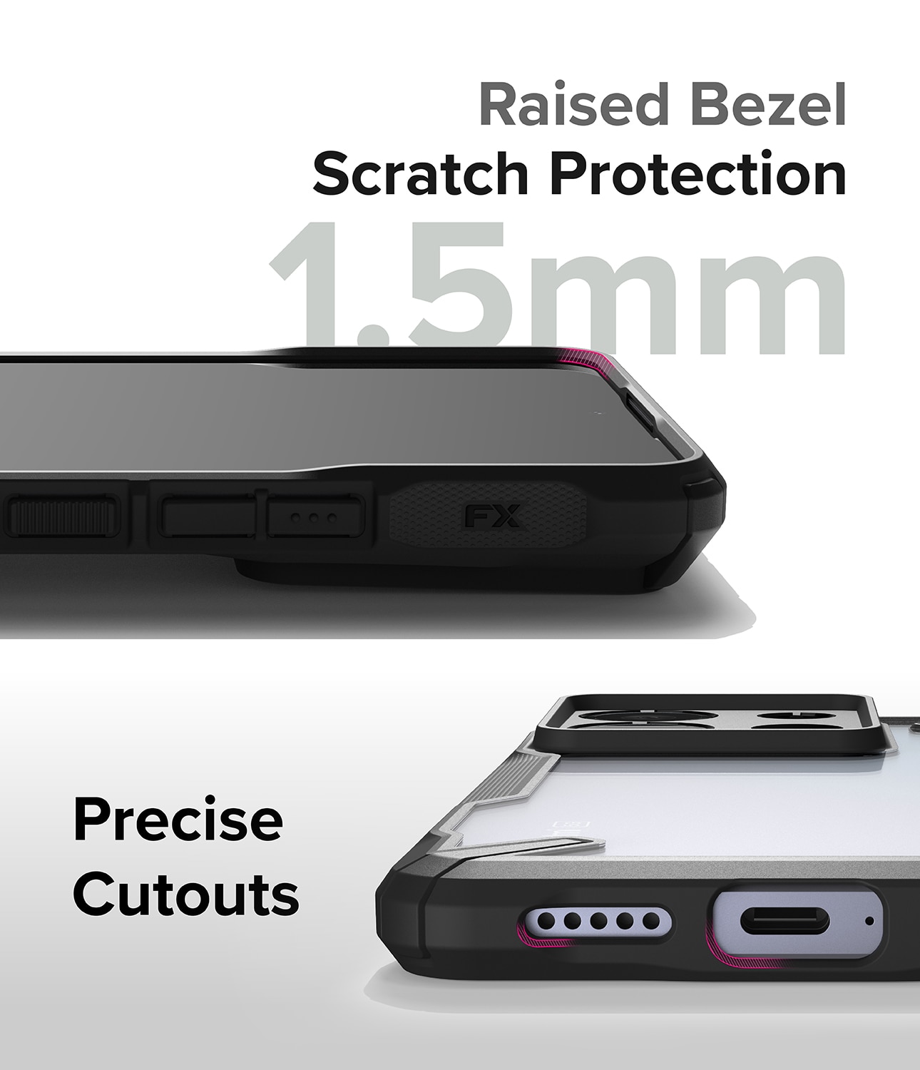 Funda Fusion X Xiaomi Redmi Note 13 Pro Negro